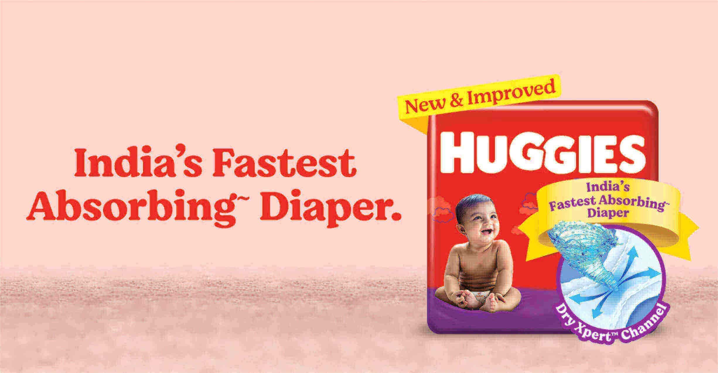 Huggies Wonder Pants Small Size Diapers (Pack of 2, 42 Counts per Pack)